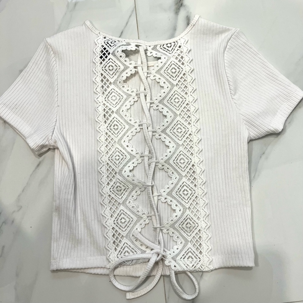 Lace Back Top